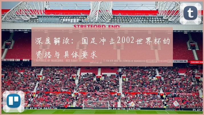 深度解读：国足冲击2002世界杯的资格与具体要求